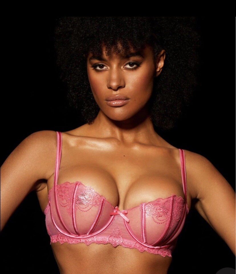 Honey Birdette Natalie Wild Pink Bra Size 38G
