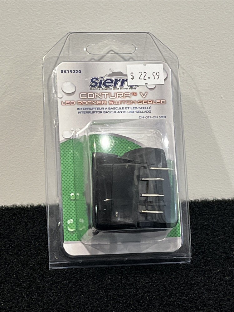 Sierra RK19320 Illuminated Contra V Rocker Switch - ON-OFF-ON SPST