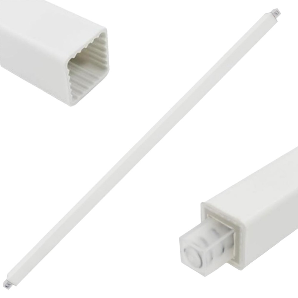 IWIWE 24 Inch Towel Bar Replacement Rod for Ceramic Holder - 24 inch, White