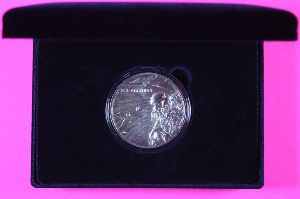 U.S. Air Force 2 1/2 Ounces .999 Fine Silver Medal 2022 Original Box COA 7104
