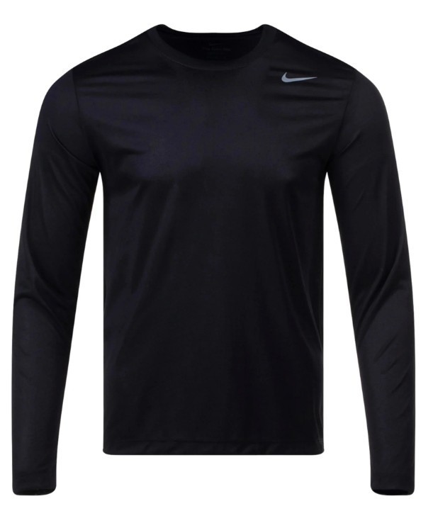 NEW Nike Boys Dri-Fit Legend Long Sleeve Black Youth 840177-010 Medium