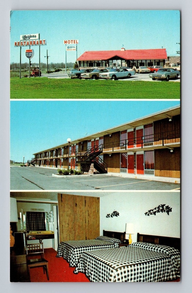 Indiana IN Scottsburg Mariann Restaurant And Travel Inn Vintage Postcard