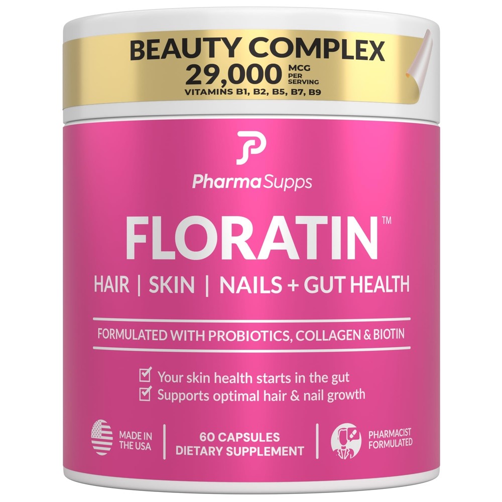 FLORATIN Hair Skin and Nails Vitamins for Women w/ Biotin | Collagen | Kerati...