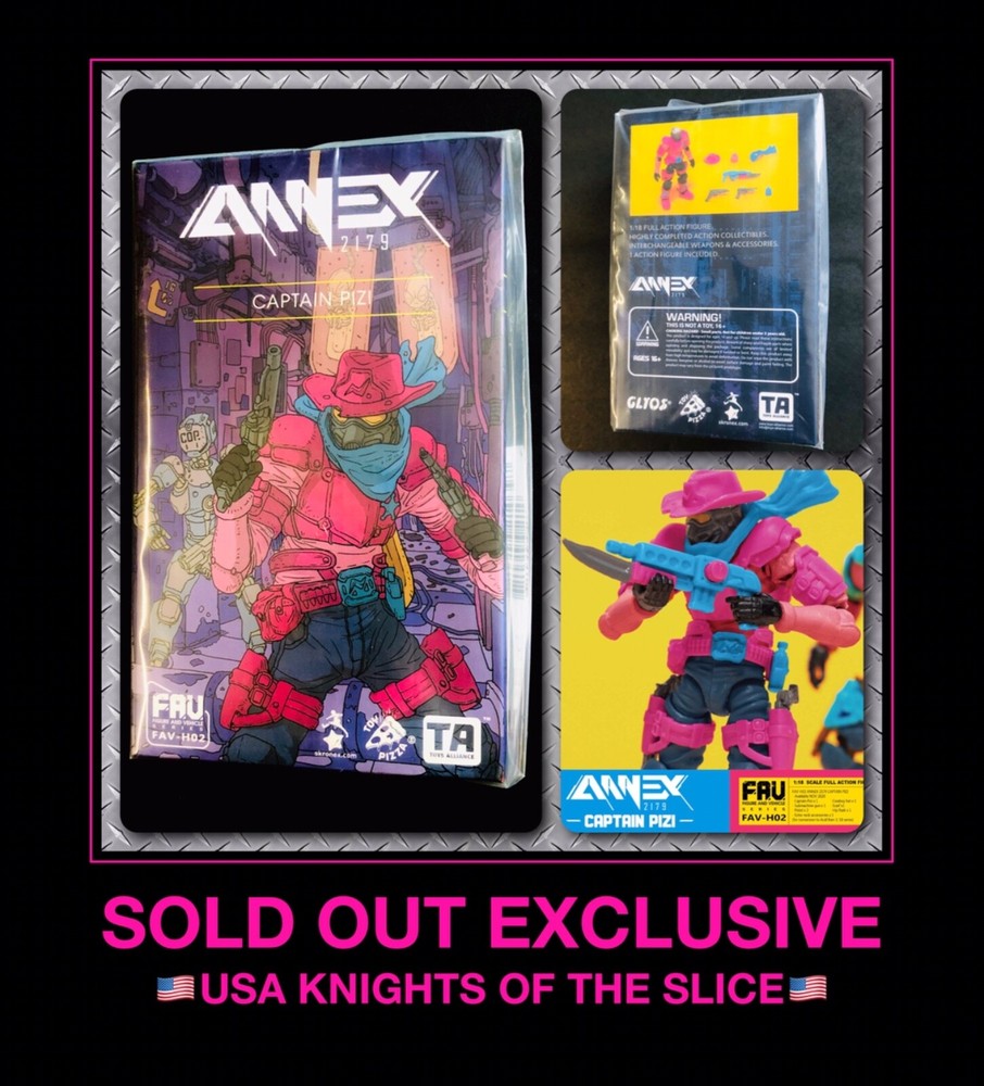 Acid Rain Annex 2179 Captain Pizi Glyos Knights of The Slice 1/18 Scale Action Figure-image