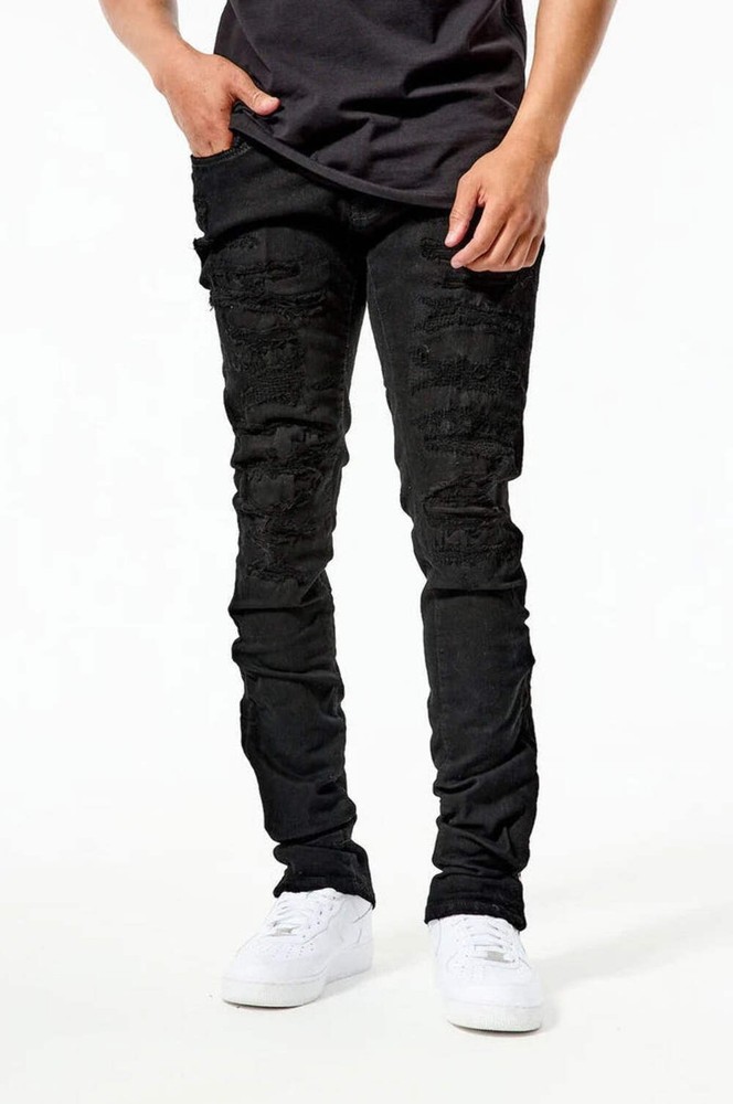 Men's Stacked Denim Pinnacle in Black