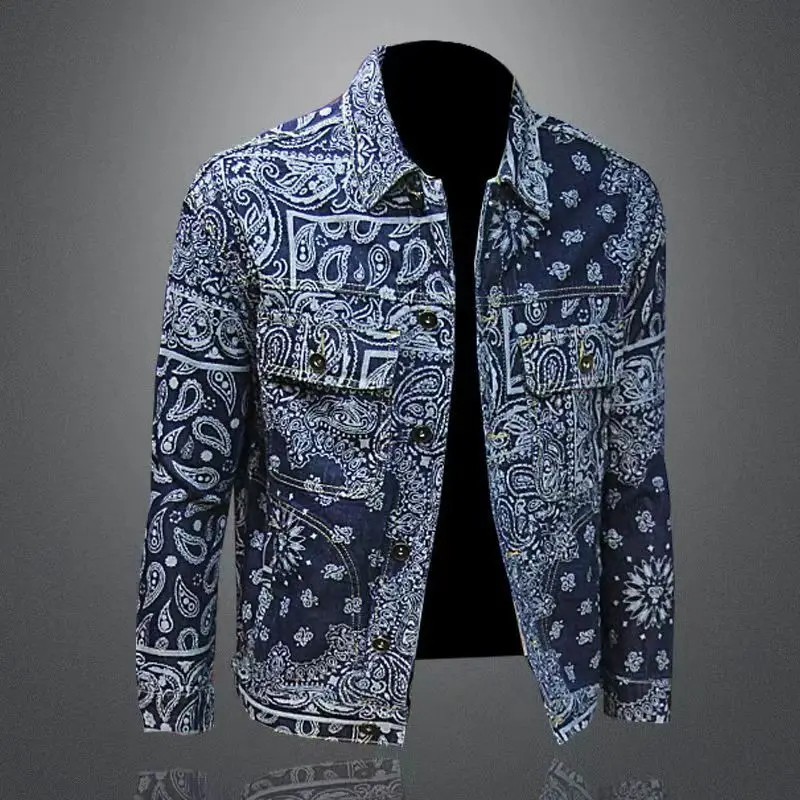 Men Luxury Fashion Trendy Bomber Streetwear Long Sleeve Slim Casual Jacket Coat