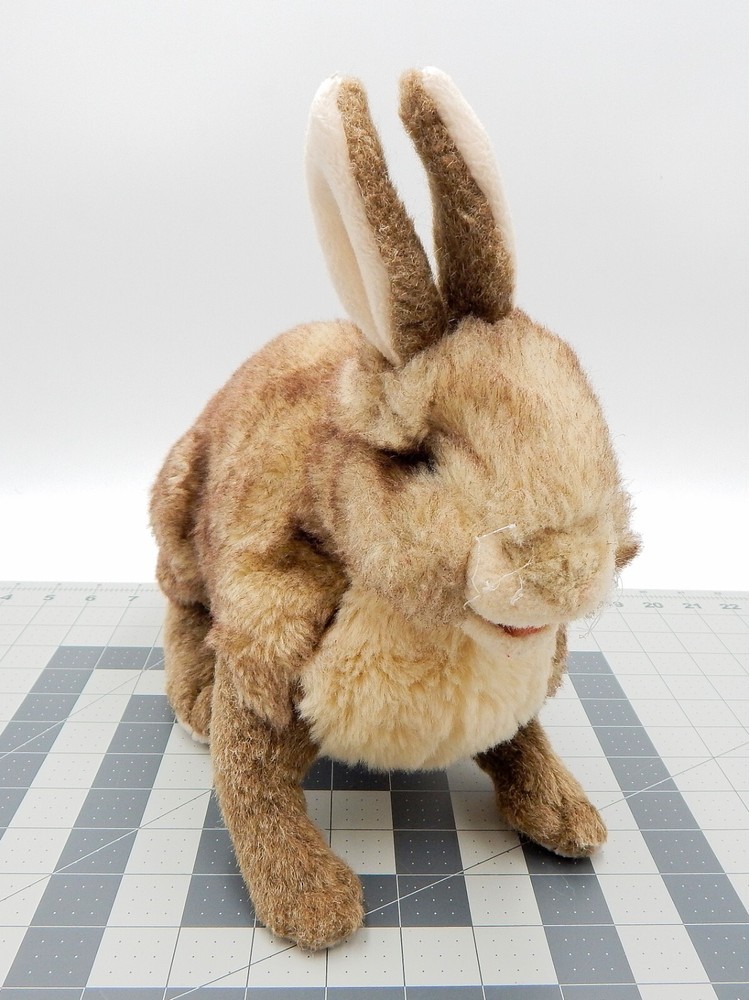 Folkmanis Cottontail Rabbit Hand Puppet Plush Stuffed Animal Realistic 12 Inch