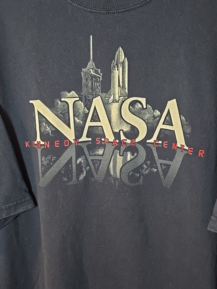 NASA Early 2000s Vintage Tee Shirt - Space Blue Size 2XL