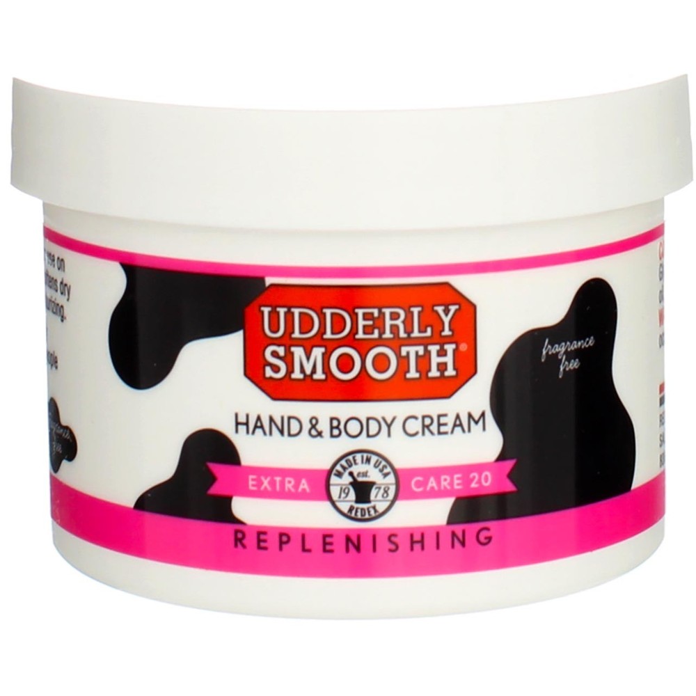 4 Pack Udderly Smooth Extra Care 20 Replenishing Hand & Body Cream, 8 oz