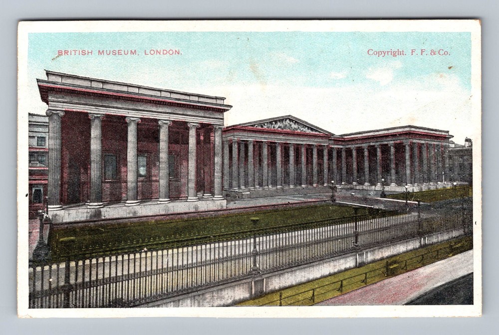 United Kingdom- London The British Museum Souvenir Old Postal Vintage Postcard