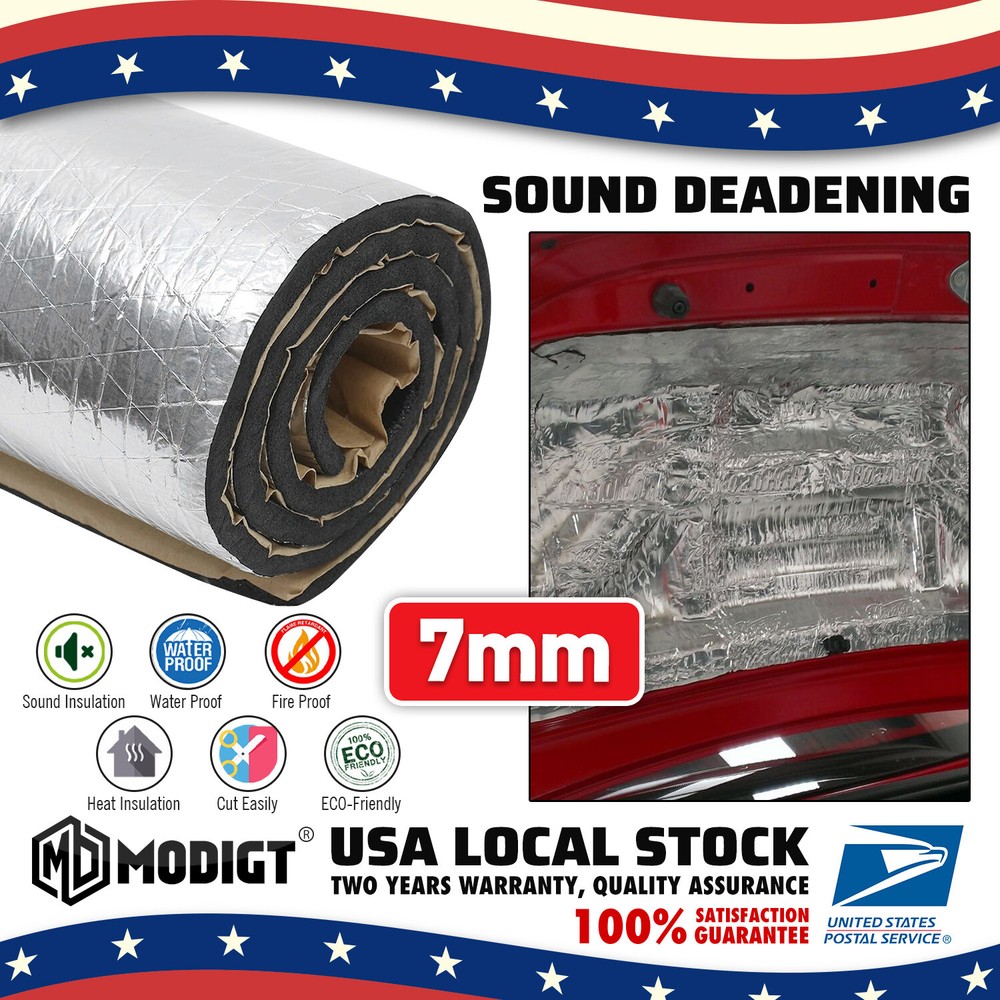 Premium Self-Adhesive Sound Deadener  Heat Insulation for Car Hoods 39