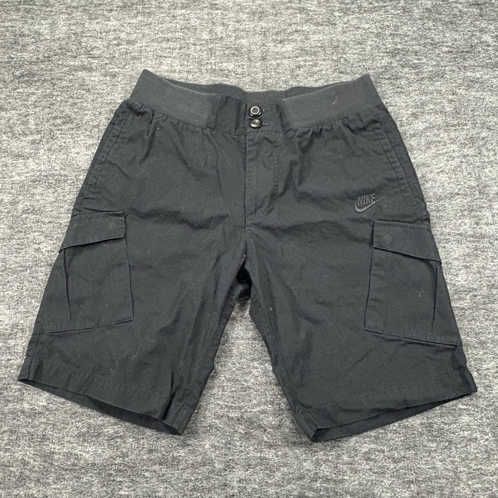 Nike FC Cargo Shorts Mens Medium Black Soccer Tactical Utility Pockets