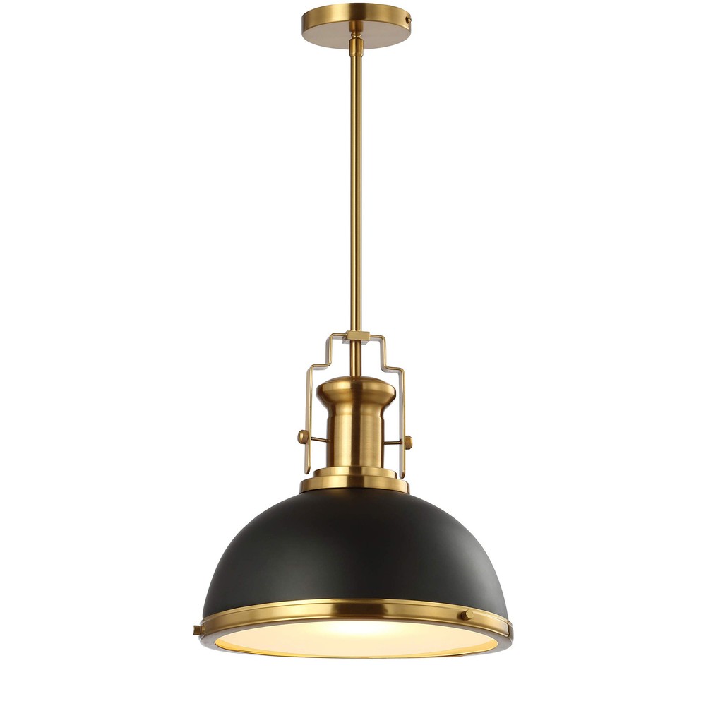 Jonathan Y Homer 13-inch Modern Industrial LED Dome Pendant Light  
