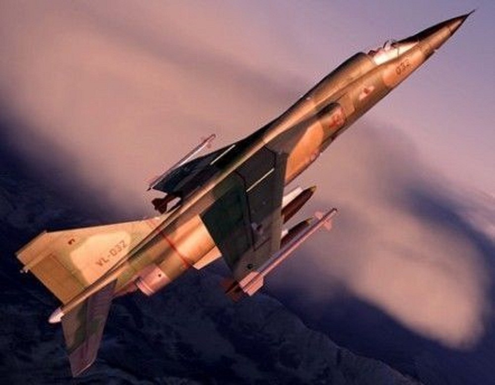 F-1 Kaizen Ace Combat F1 Airplane Desk Wood Model Small New-image