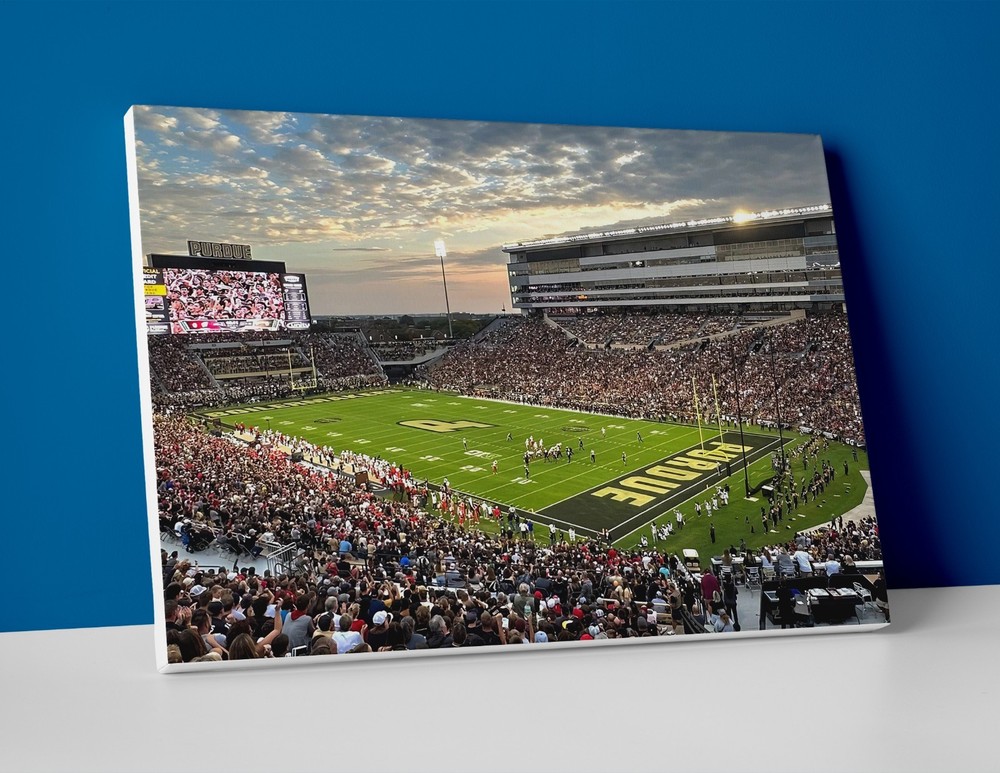 Purdue Football Stadium Poster or Canvas - Purdue Boilermakers Football Wall Art