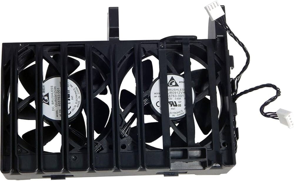 Original OEM HP Z800 Front Chassis Fan Assembly - 2 FANS -