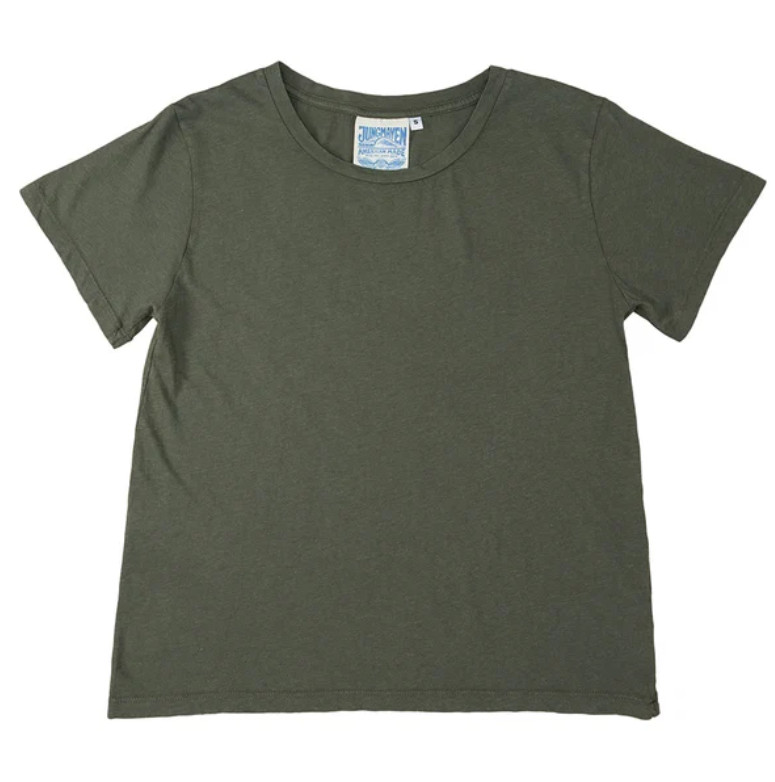 Jungmaven Women's Ojai T-Shirt Olive Green Hemp Organic Cotton size X-Small NWT