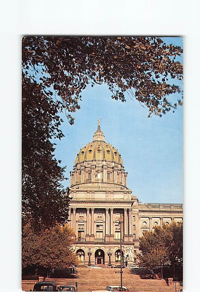 Postcard State Capitol Harrisburg Pennsylvania USA