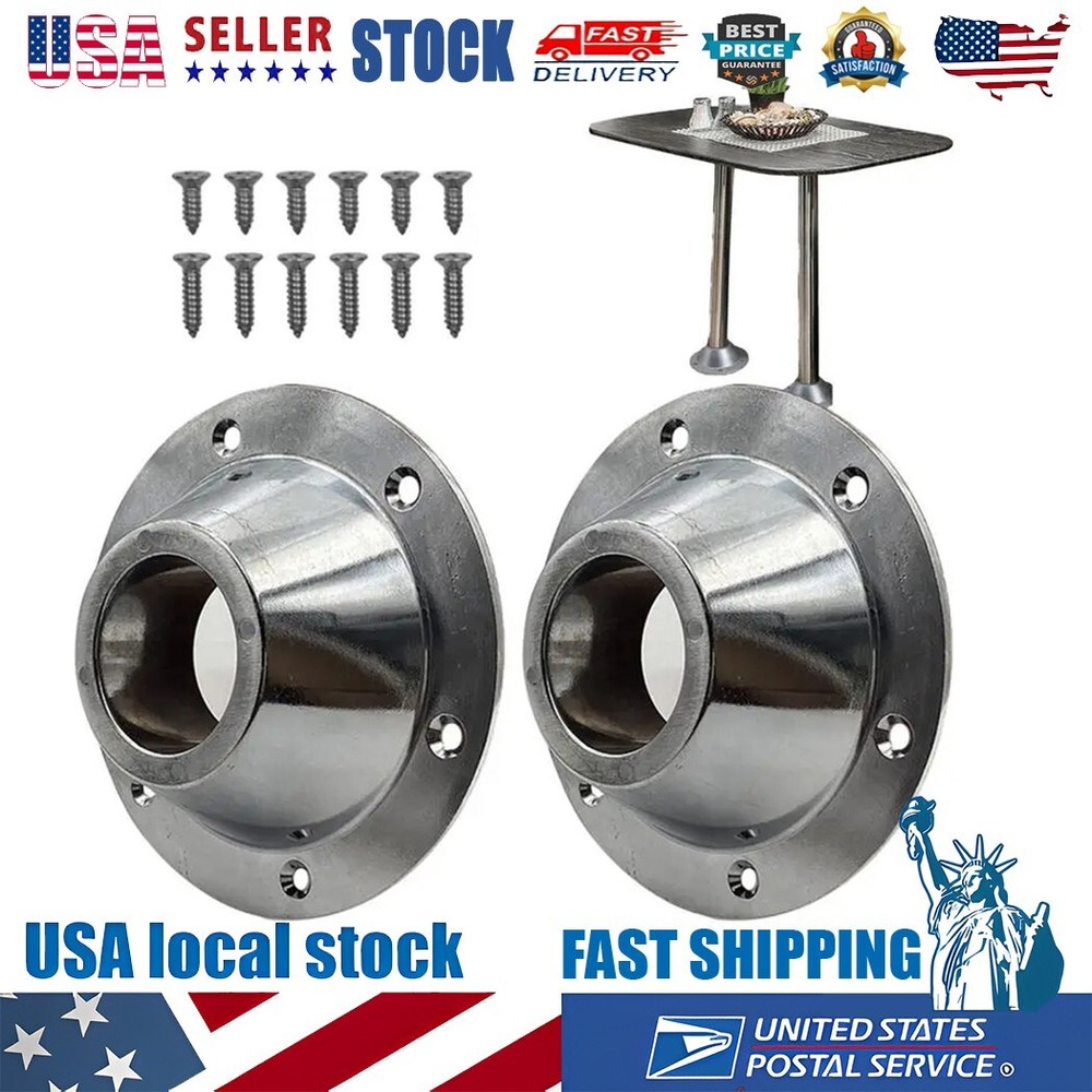 RV Table Leg Pedestals Replacement RV Table Base Aluminum Pedestal Flange Mount