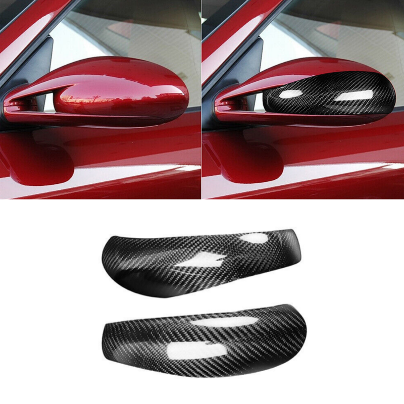 For Porsche 911 2005-2008 Dry Carbon Fiber Exterior Reversing Mirror Decor Cover