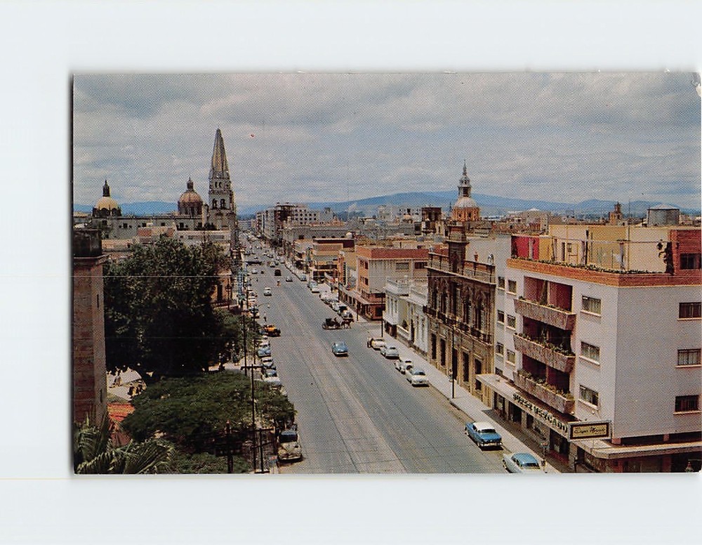 Postcard Ave. Alcalde From San Jose Park Guadalajara Mexico
