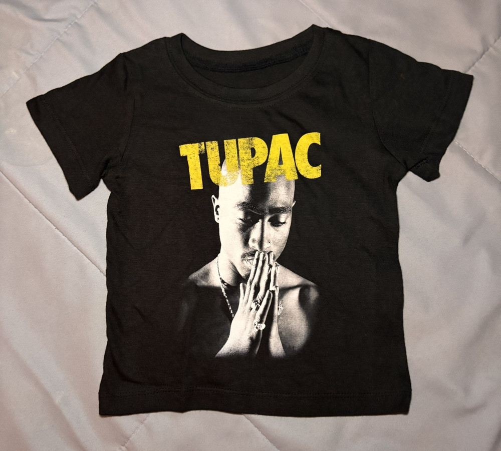 Tupac 2Pac Toddler 18 Months Black Shirt Music Hip Hop Legend