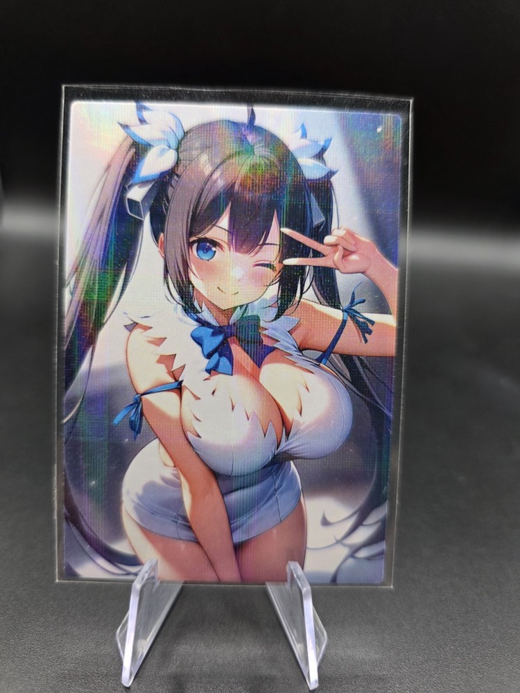 Hestia Danmachi Holographic Anime Collectible Trading Card