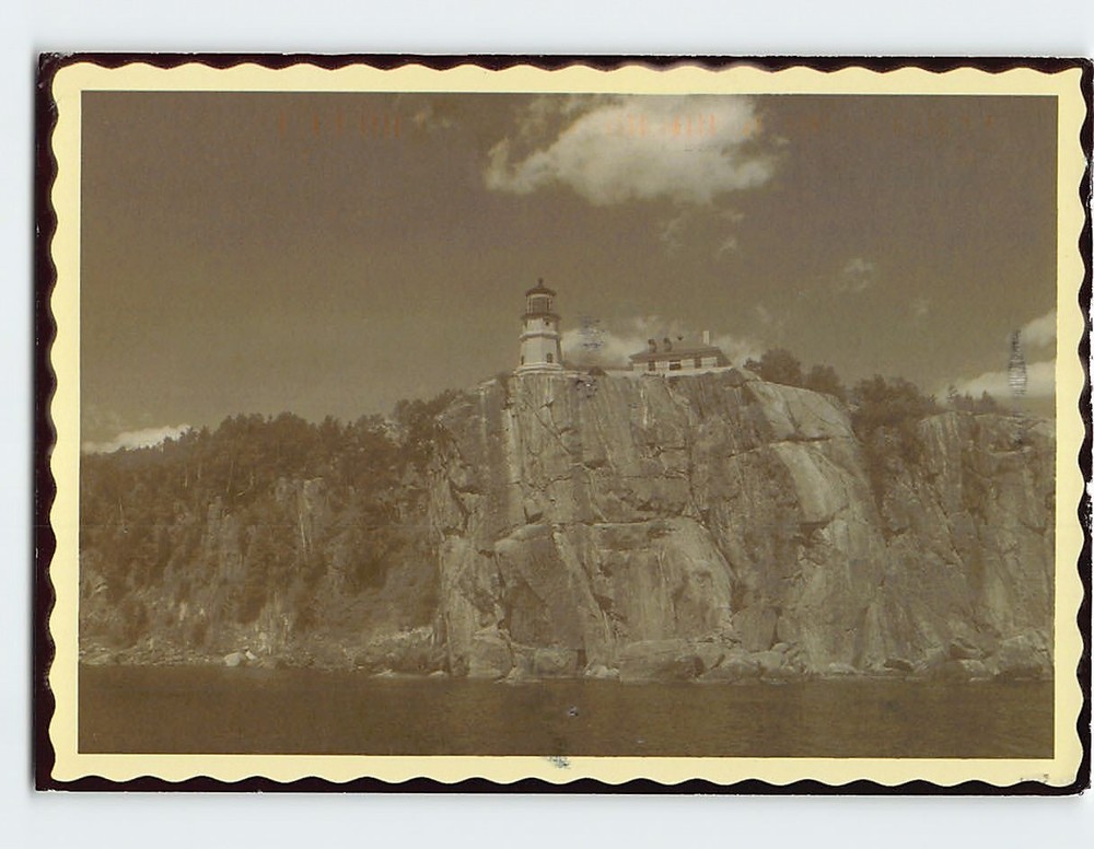 Postcard Split Rock Lighthouse Minnesota USA