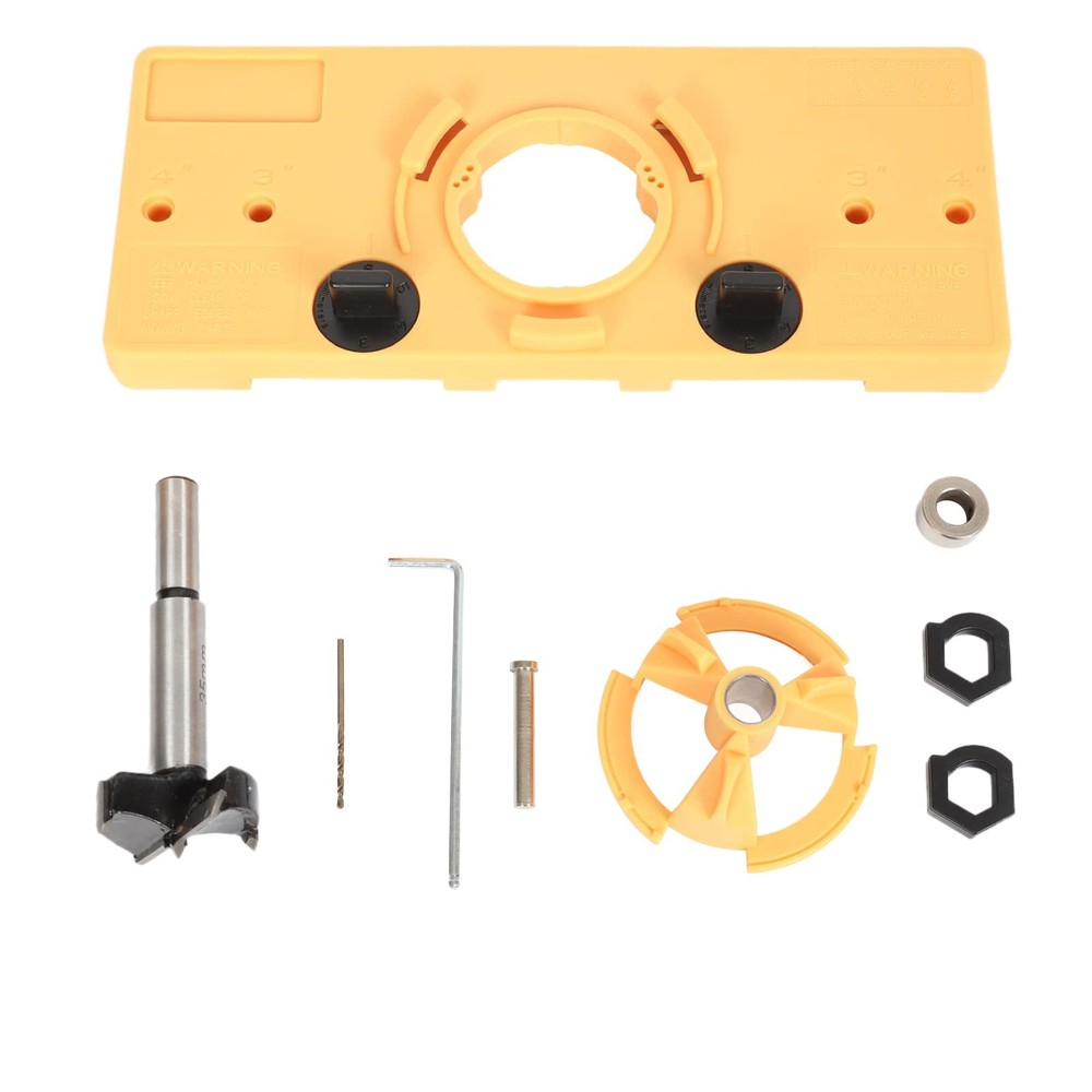 35MM Concealed Hinge Jig, Hinge Drilling Tool Set，Suitable for Face Frame Cab...