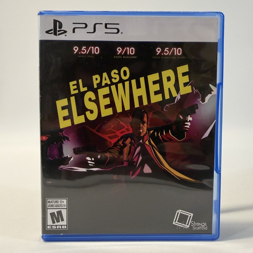 El Paso Elsewhere PS5 Strange Scaffold Neo Noir Shooter Action Video Game CIB