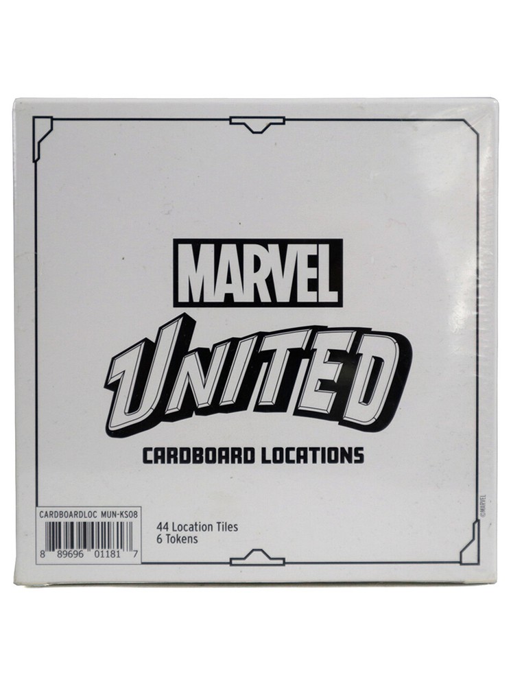 Marvel United Cardboard Locations Kickstarter 44 Tiles 6 Tokens Sealed Box New