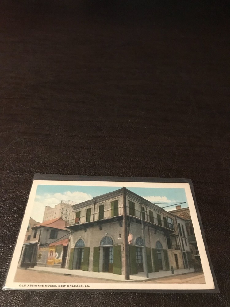 Vintage  Unposted Postcard Old Absinthe House, New Orleans, La.-image