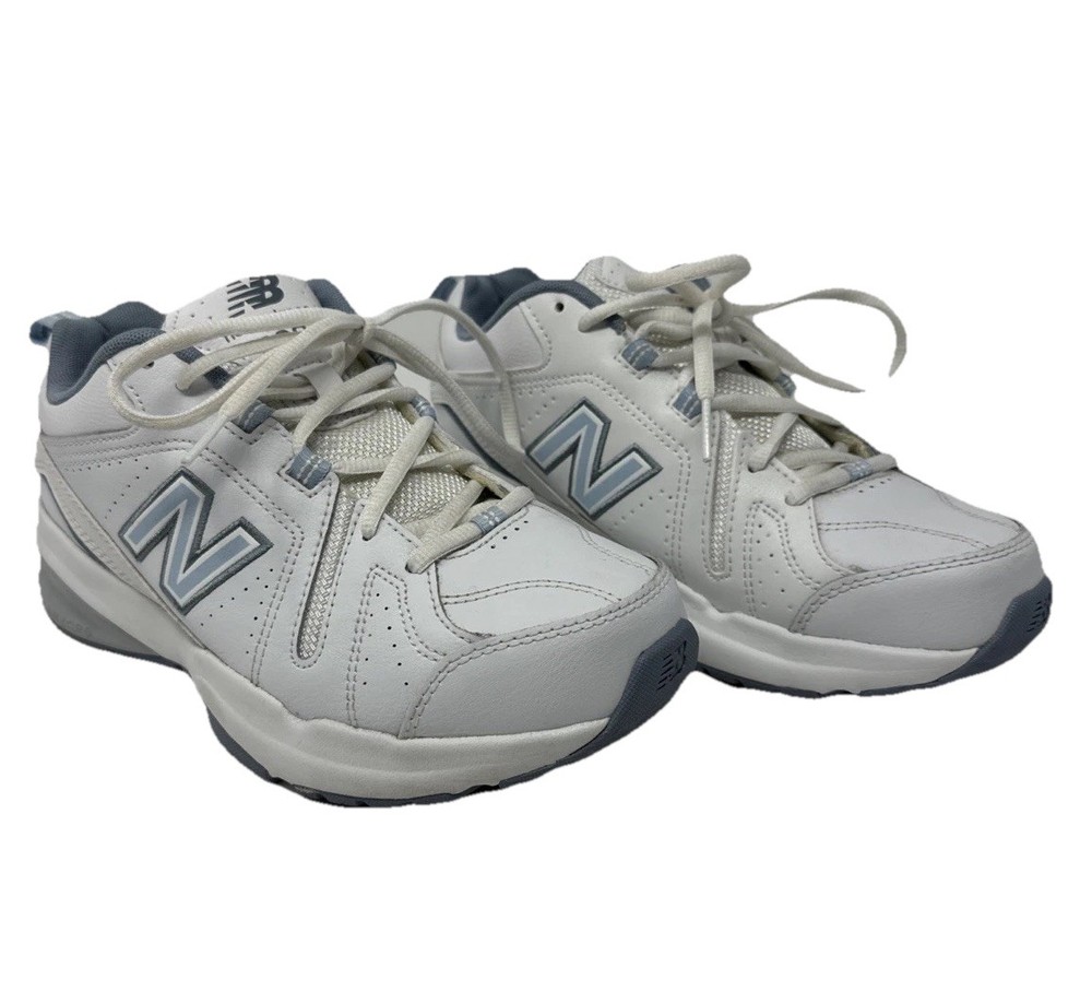 New Balance Womens 608 Sneakers Shoes White WX608WB5 Cross Training Leather 9