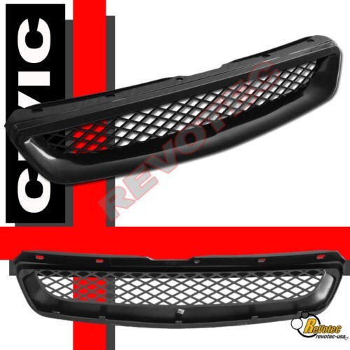 1996-1998 Honda Civic EX LX DX Front Hood Mesh Grille Replacement