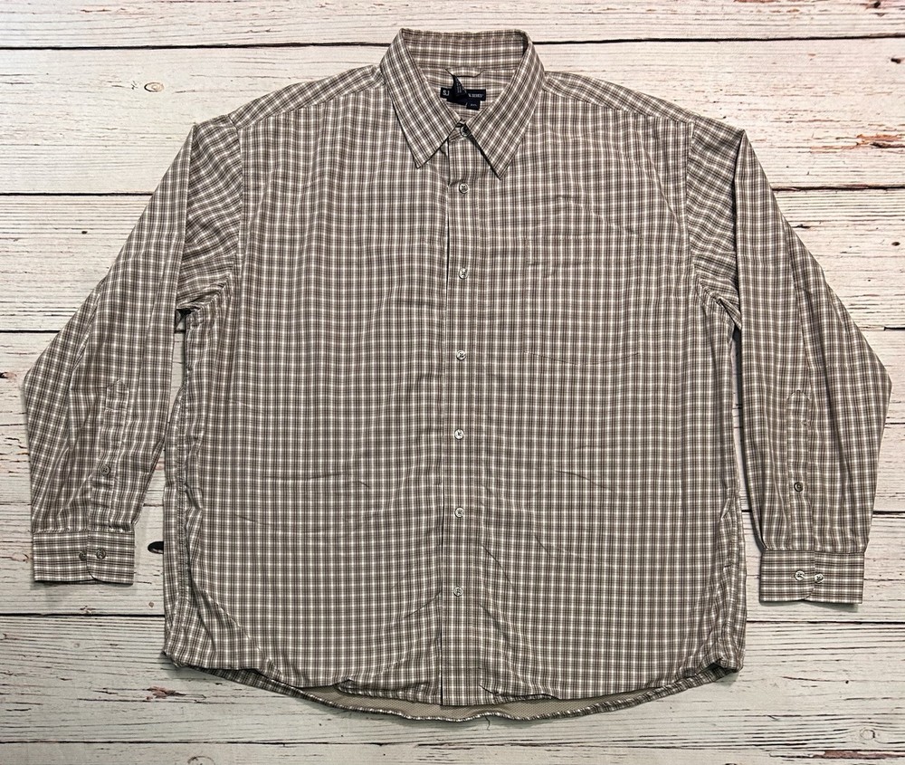 5.11 Tactical Shirt Beige Plaid Long Sleeve Button Up Men’s Sz 2XL