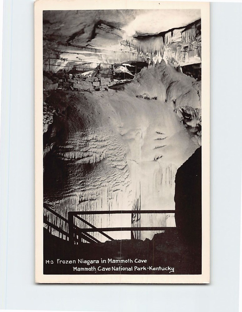 Postcard Frozen Niagara Mammoth Cave National Park Kentucky USA