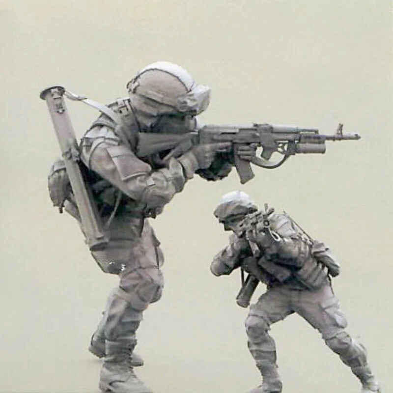 1/35 Resin Figure Model Kit Modern Infantry In Action Unassembled Unpainted