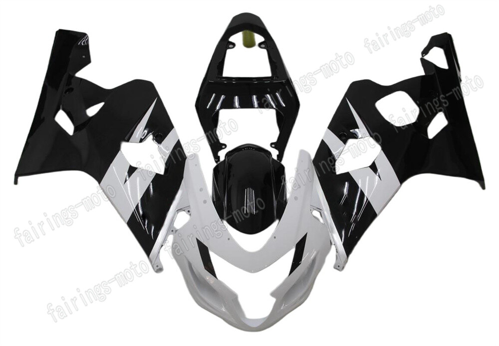 2004-2005 GSX-R 600 750 ABS Injection Mold Fairing Bodywork in Black or White
