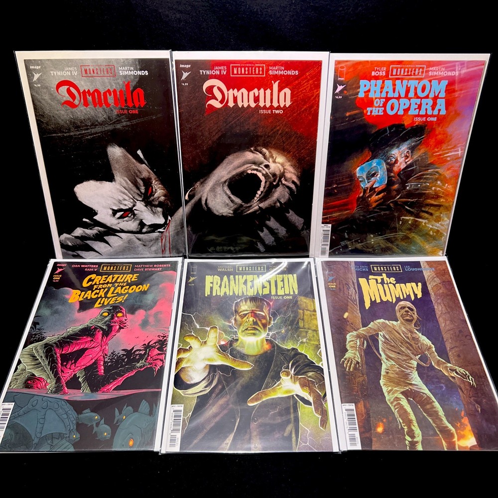 Universal Monsters Dracula #1 2 Set Frankenstein #1 Mummy #1 Lot Image Comics NM