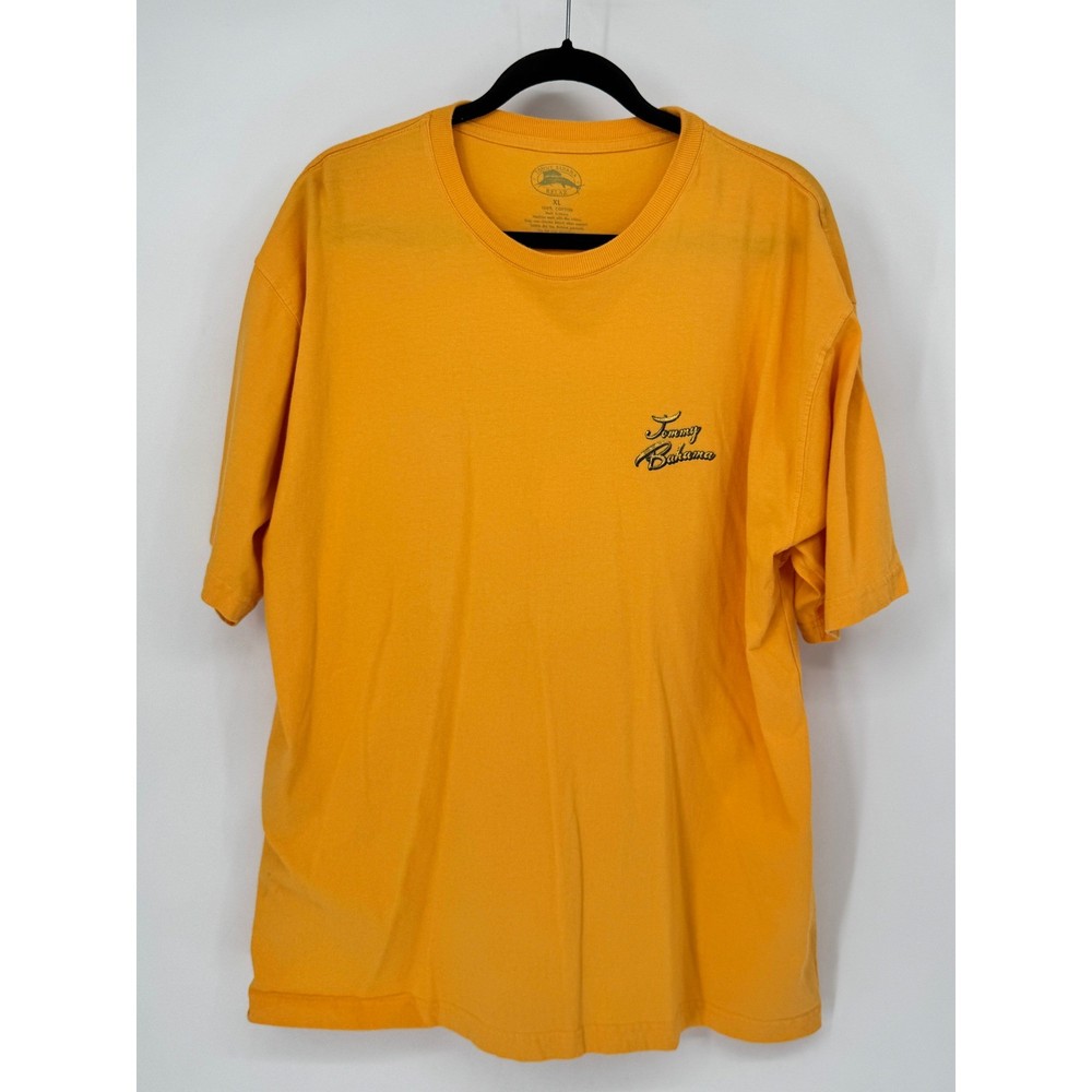 Tommy Bahama T-Shirt Mens XL Orange Good Reelin In The Good Times Graphic Marlin