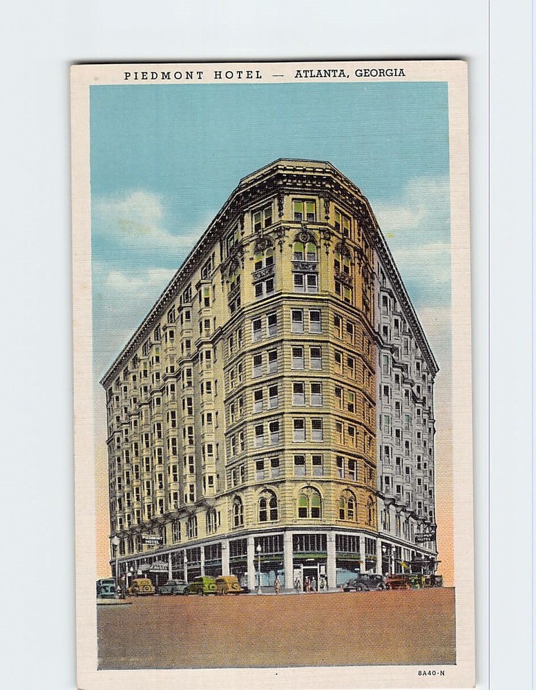 Postcard Piedmont Hotel Atlanta Georgia USA