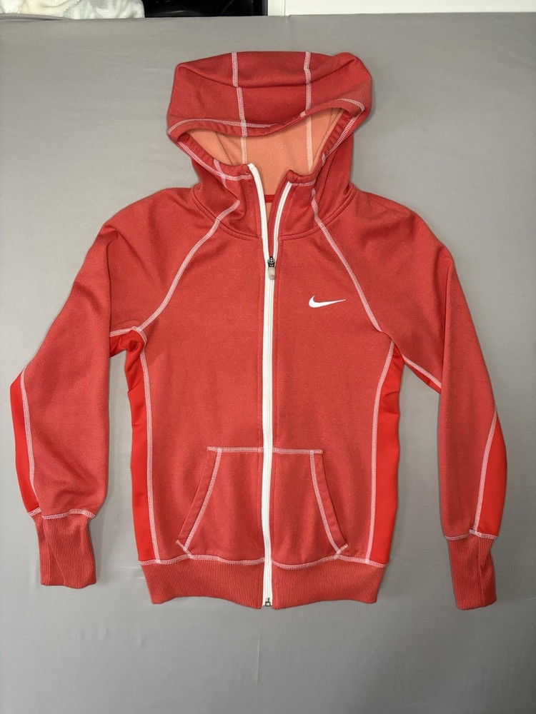 Nike Women’s XS Therma-Fit Zip Up Hoodie Orange/Red