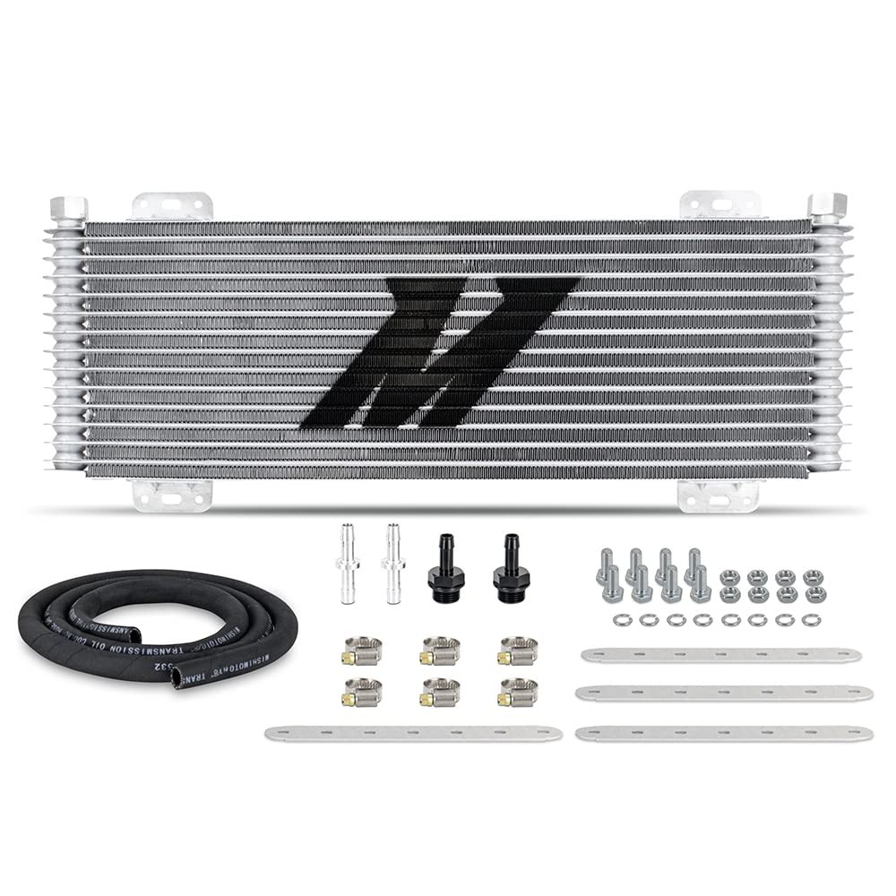 Mishimoto Universal Fit Transmission Cooler, 13-Row Stacked Plate, Black