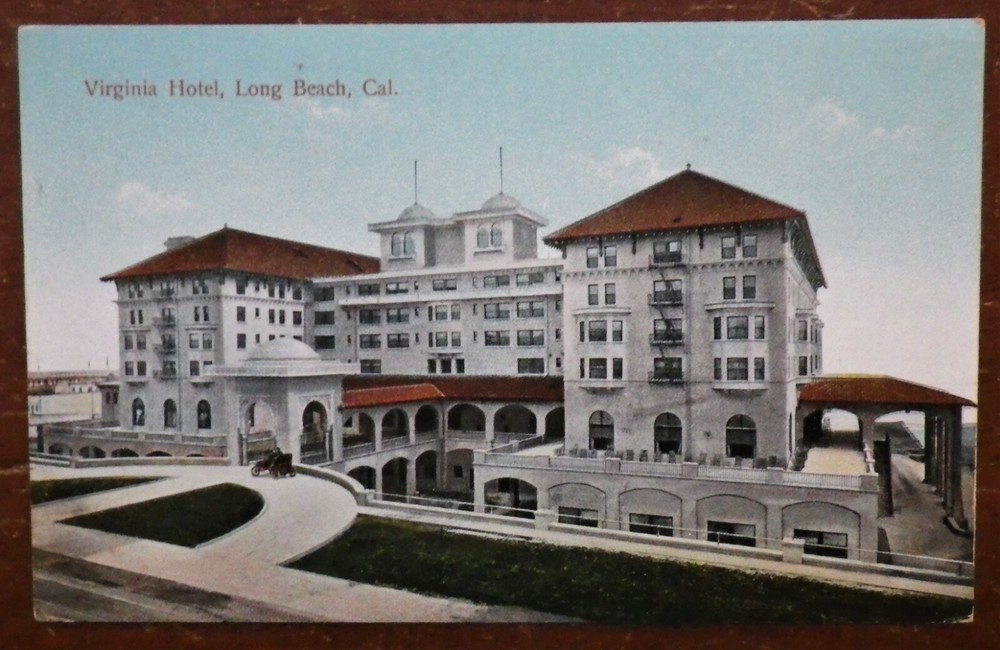 Virginia Hotel, Long Beach, California Postcard