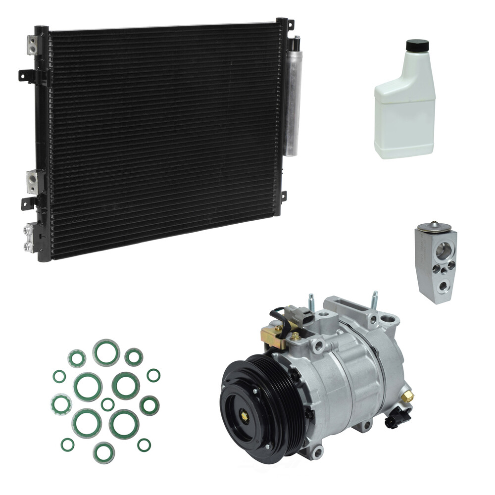 A/C Compressor Kit with Condenser for 2015-2019 Dodge Challenger V6 Models