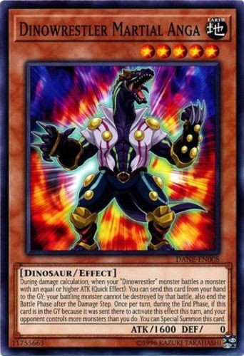 Dinowrestler Martial Anga DANE-EN008 Common Unlimited Edition Lightly Played