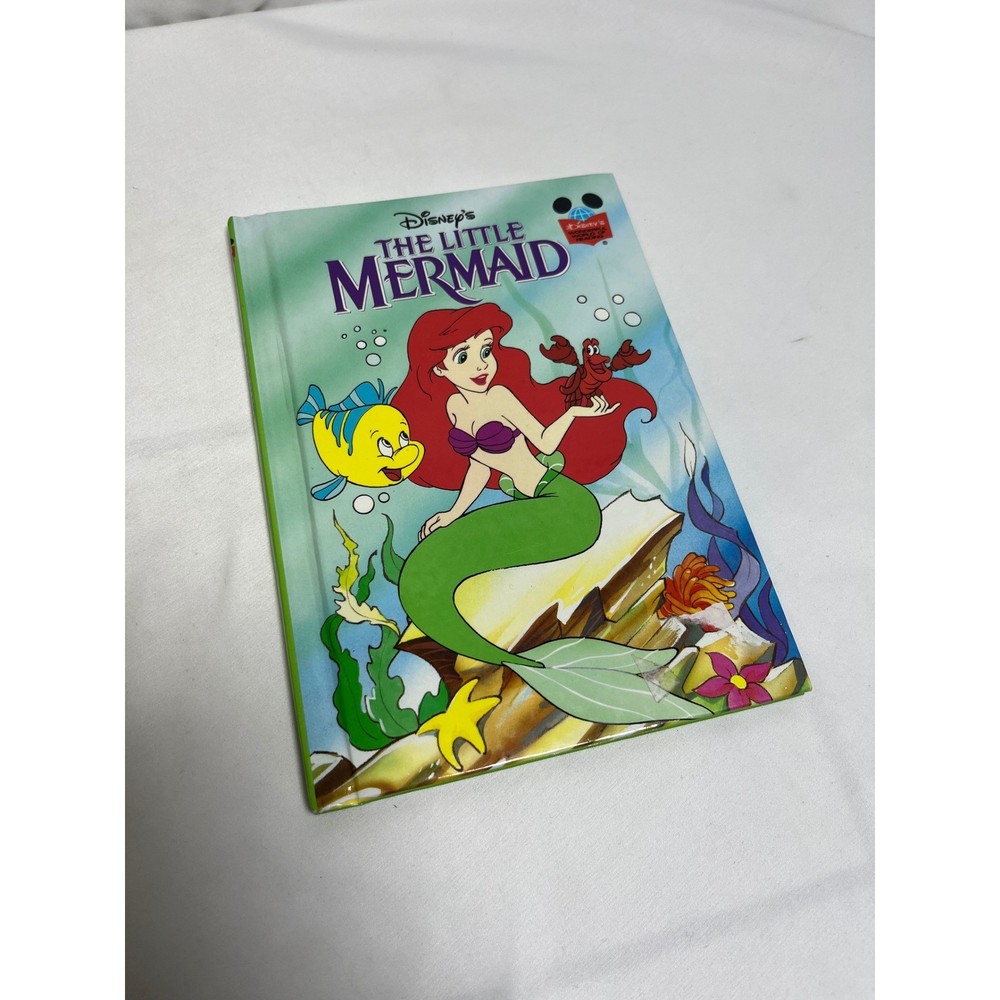 Disney The Little Mermaid Hardcover Book Wonderful World of Reading Ariel Green