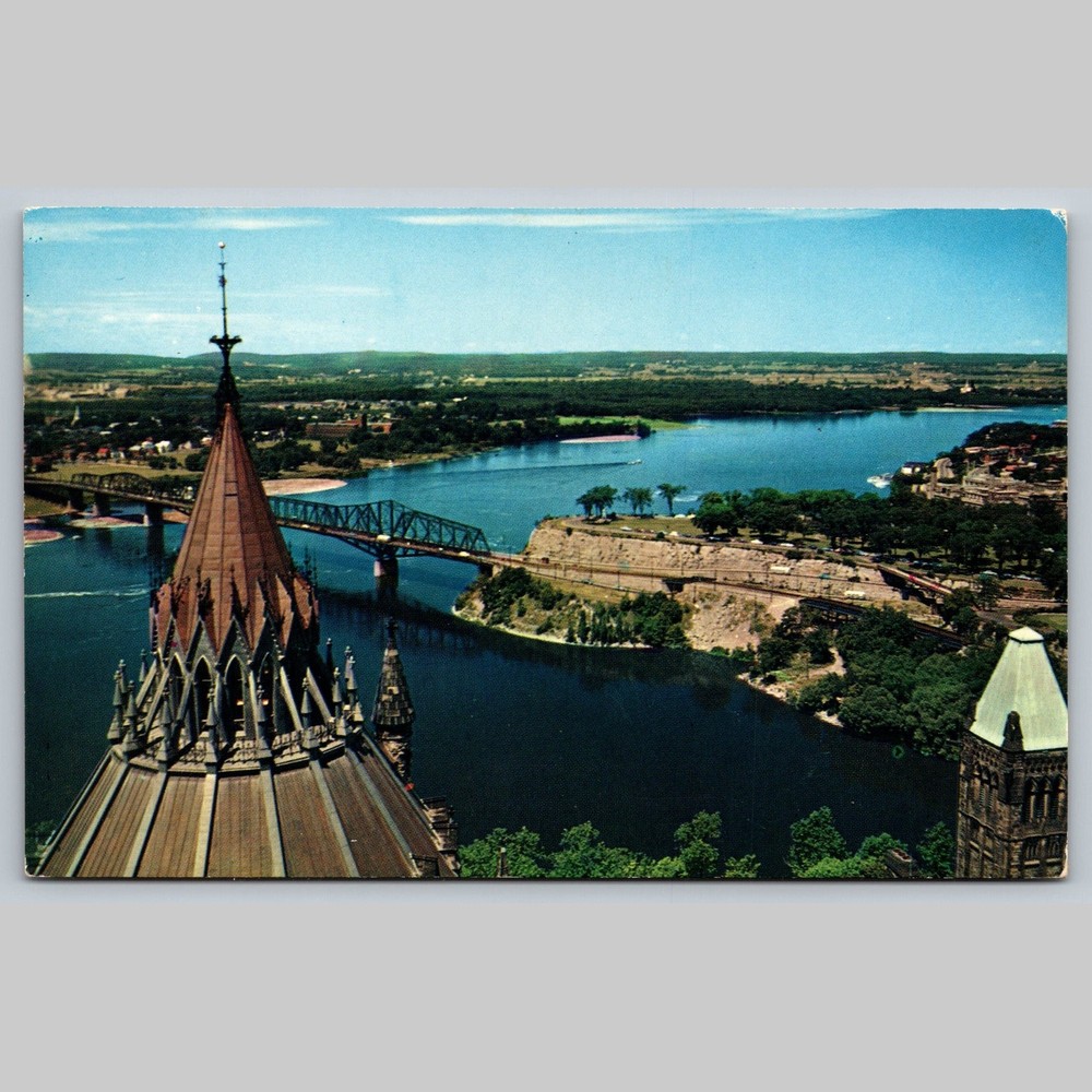 Postcard View from the Peace Tower Balcony Ottawa Canada