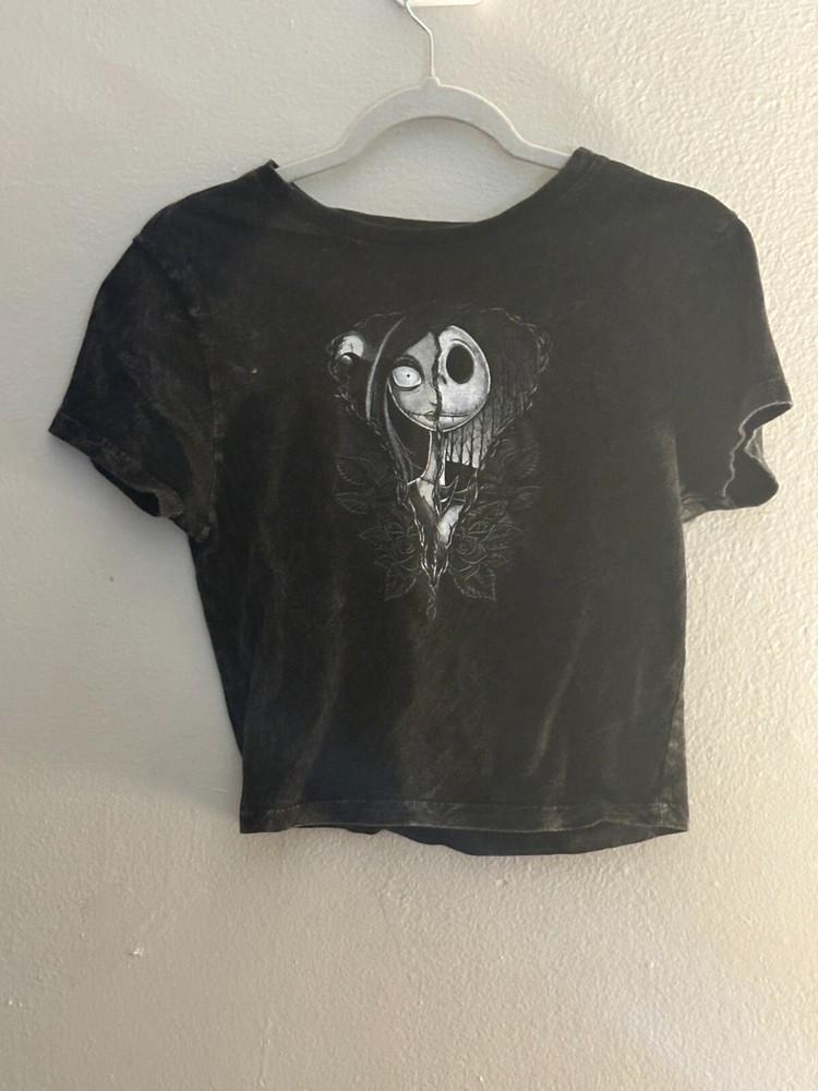 Hot Topic Nightmare Before Christmas Jack/Sally Crop