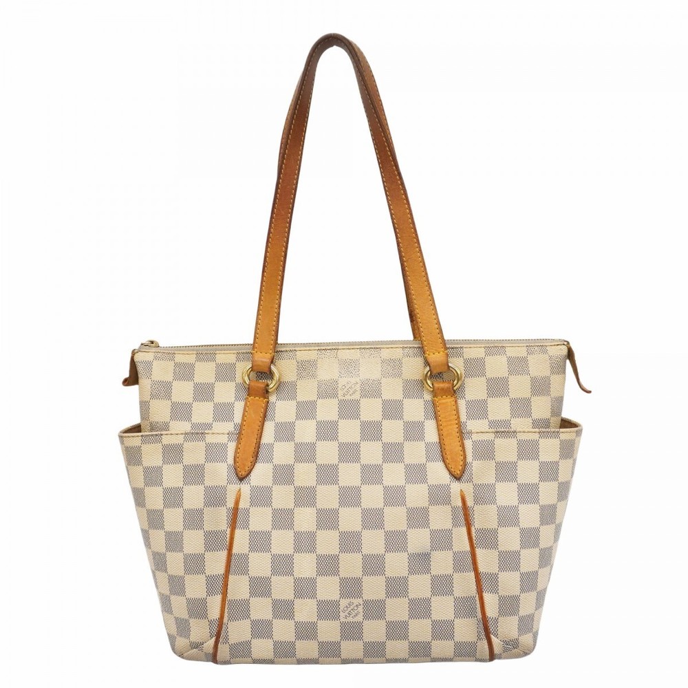 Louis Vuitton Damier Azur Totally PM Tote Bag N51261 White